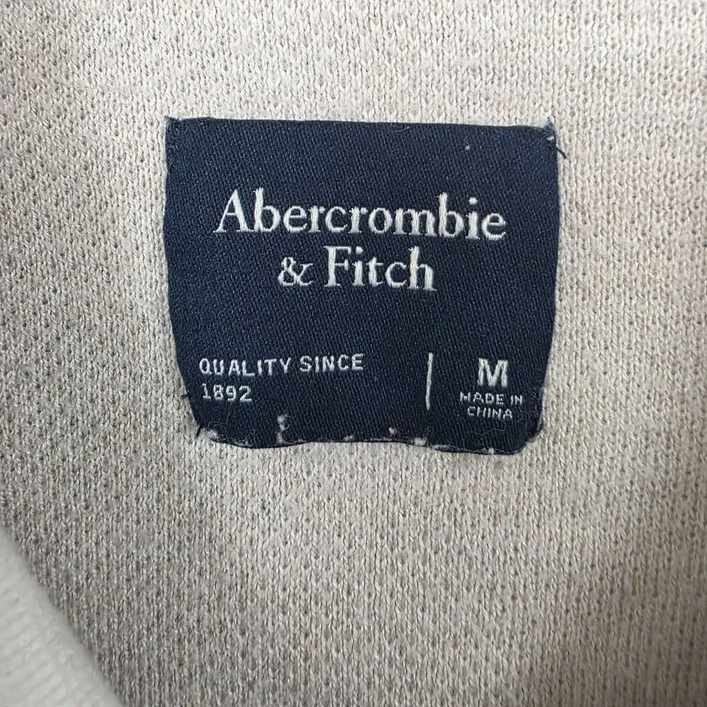 Abercrombie & Fitch Men's Diamond Argyle Print Sweater Beige Size Medium